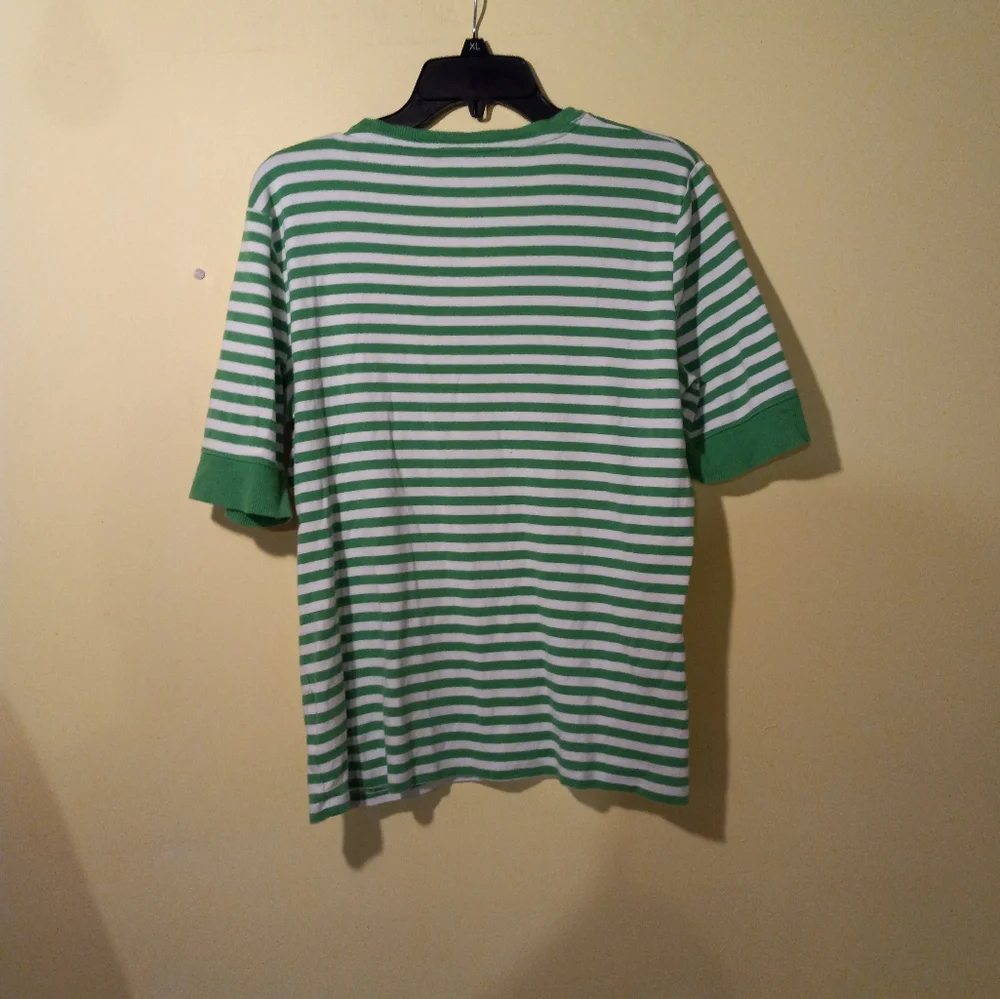 Women's Jones NY V Neck Striped Top. - Picture 3 of 3